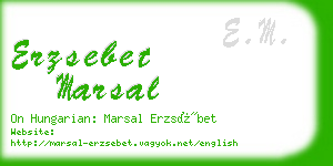 erzsebet marsal business card